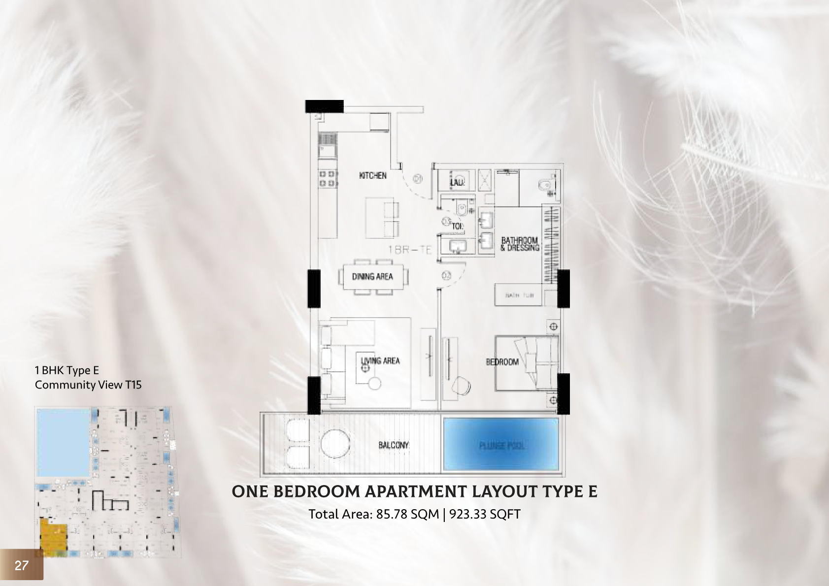Sky Suites by Peace Homes 1BR floor plan