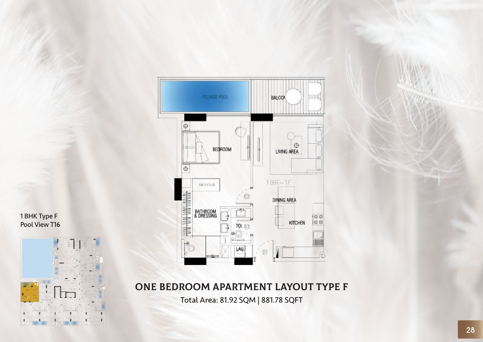 Sky Suites by Peace Homes 1BR floor plan