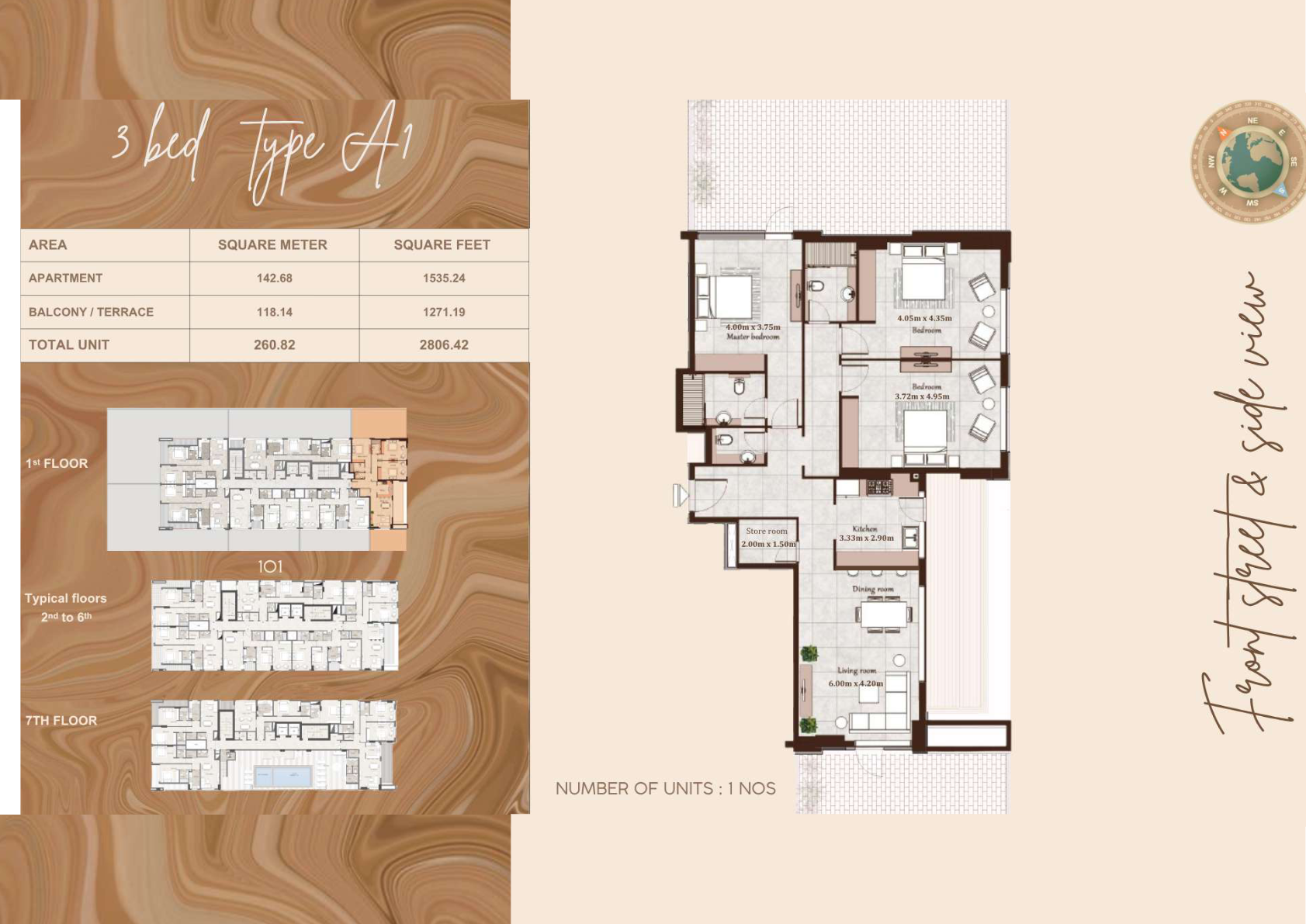 Maison Cannelle Residences by Casa Moderna 3BR floor plan