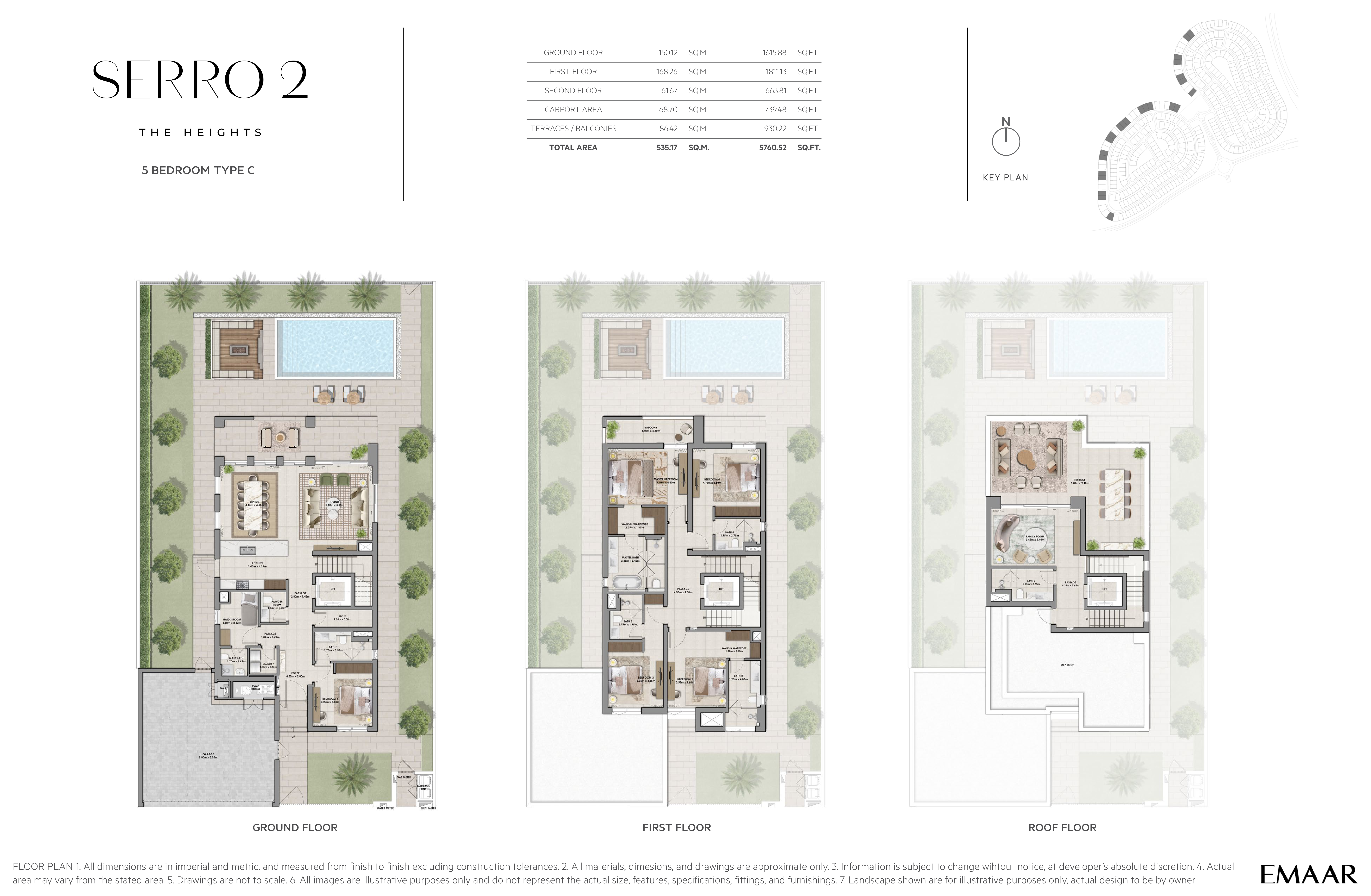 Serro 2 5BR+ floor plan