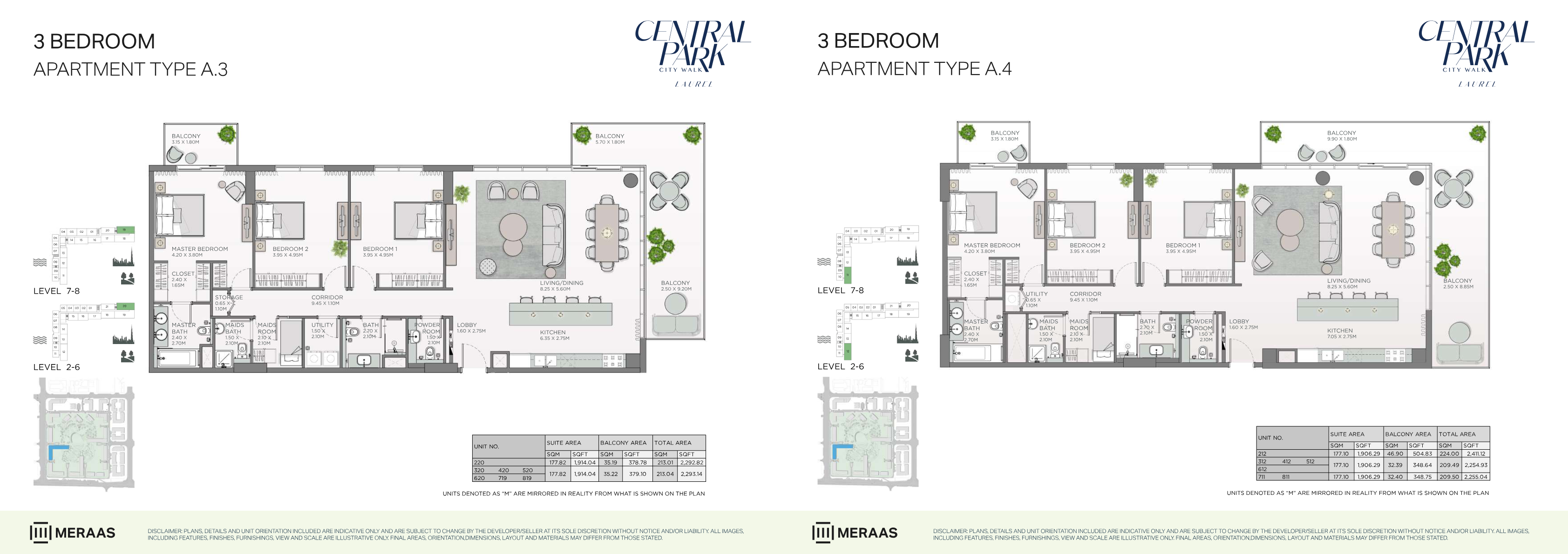 Nad Al Sheba Gardens Villa Plots 3BR floor plan