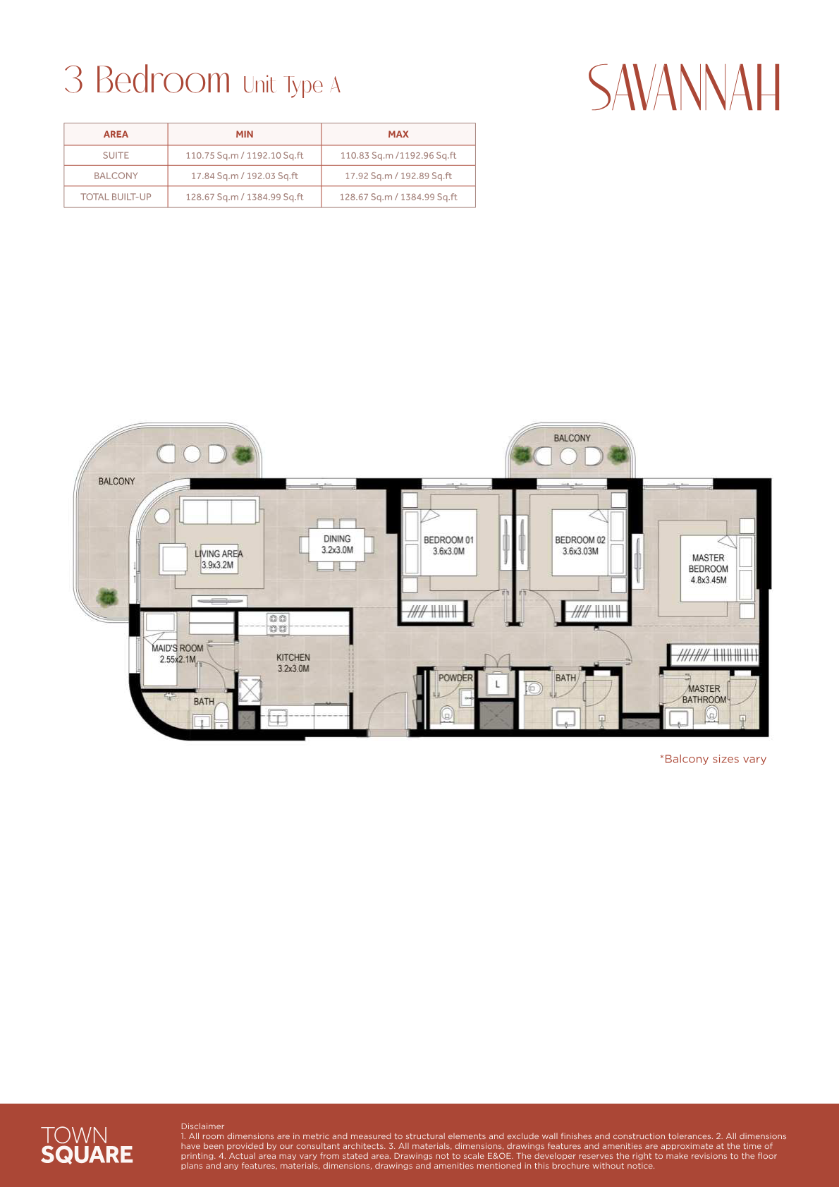 Savannah 3BR floor plan