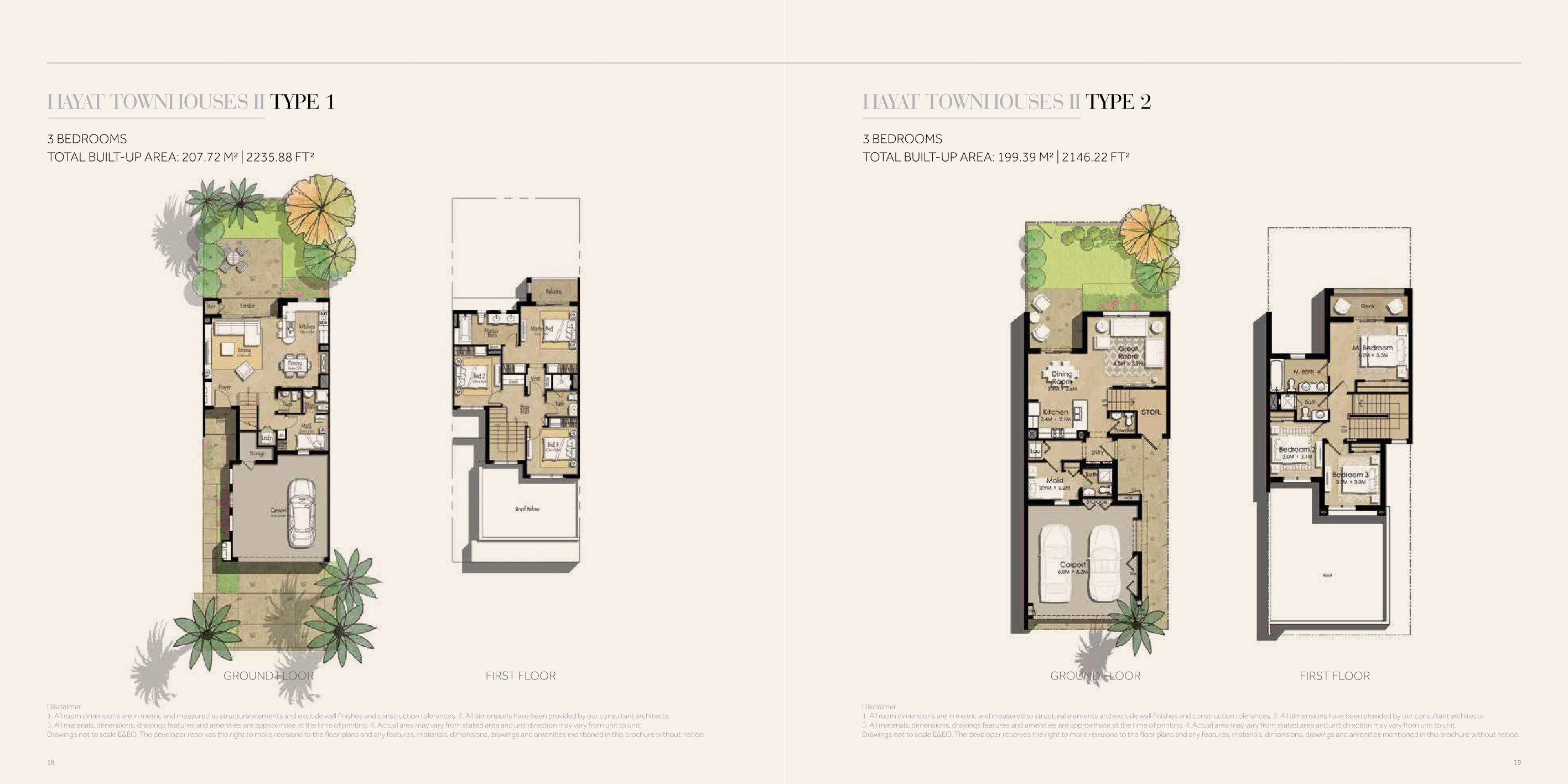 Hayat Townhouses Townhouse floor plan