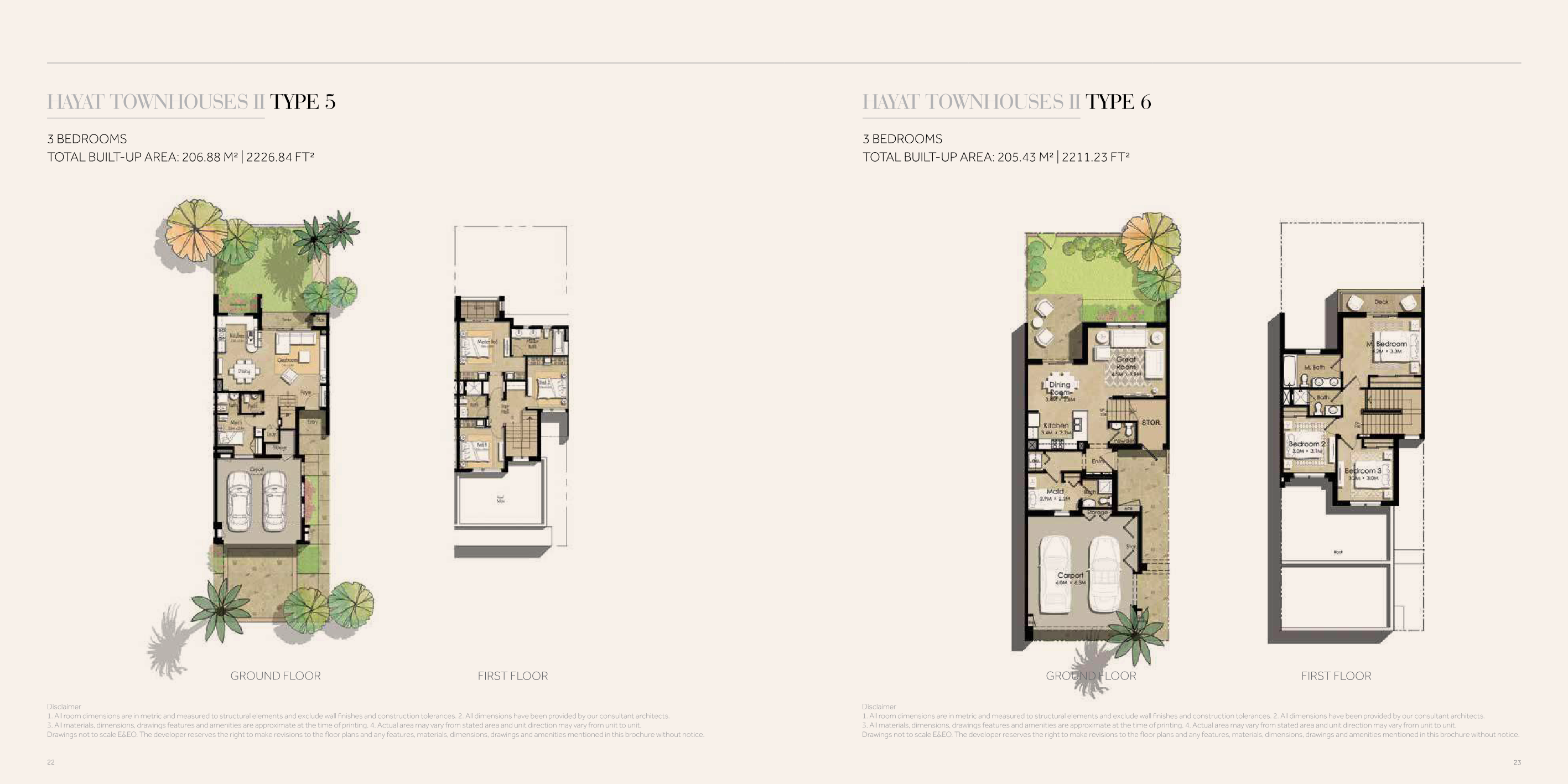 Hayat Townhouses Townhouse floor plan