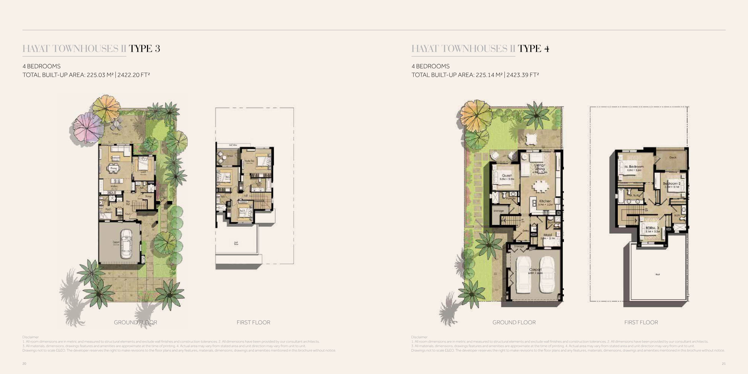 Hayat Townhouses Townhouse floor plan