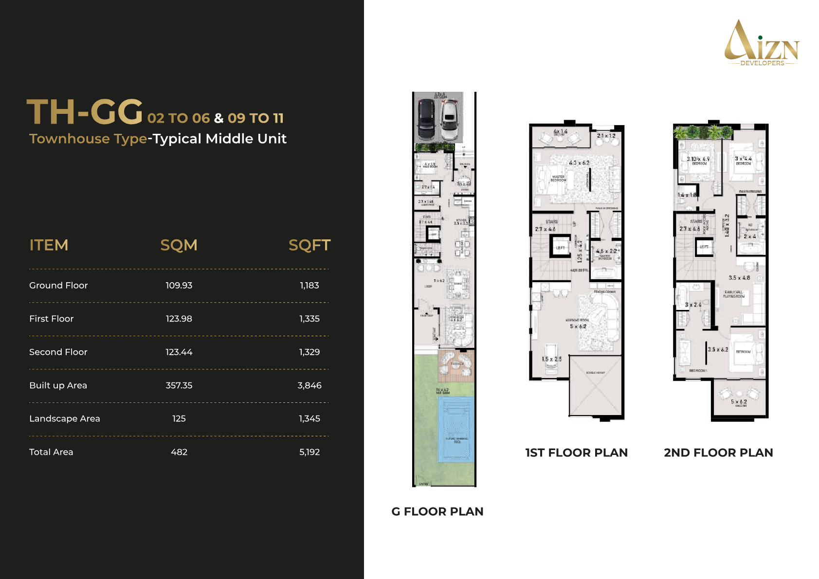 Grand Glow Townhouse floor plan