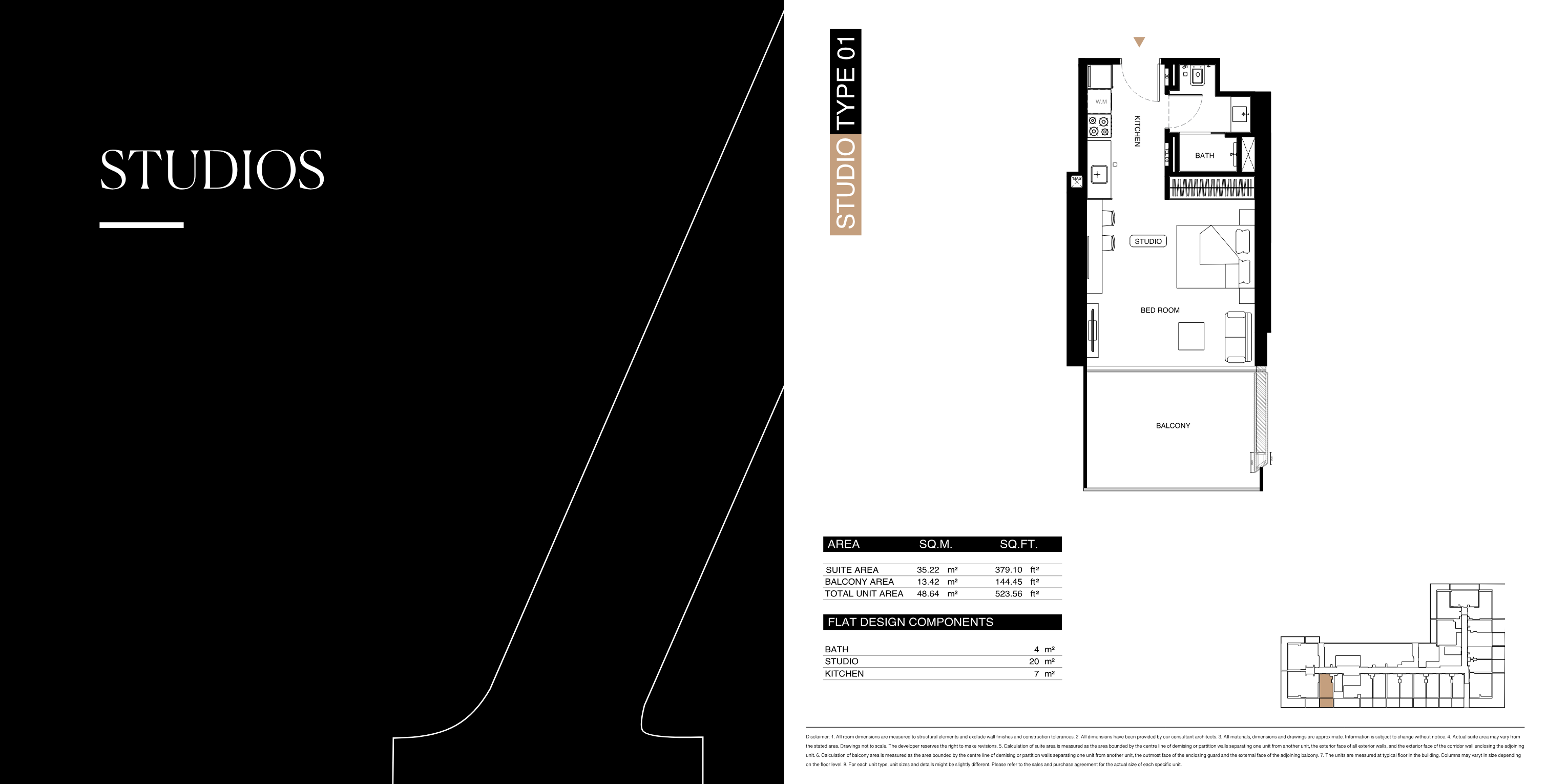 Binghatti Starlight Studio floor plan