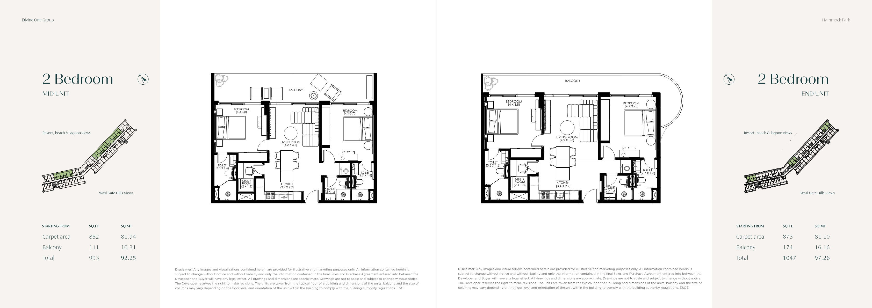 HammOCK Park 2BR floor plan