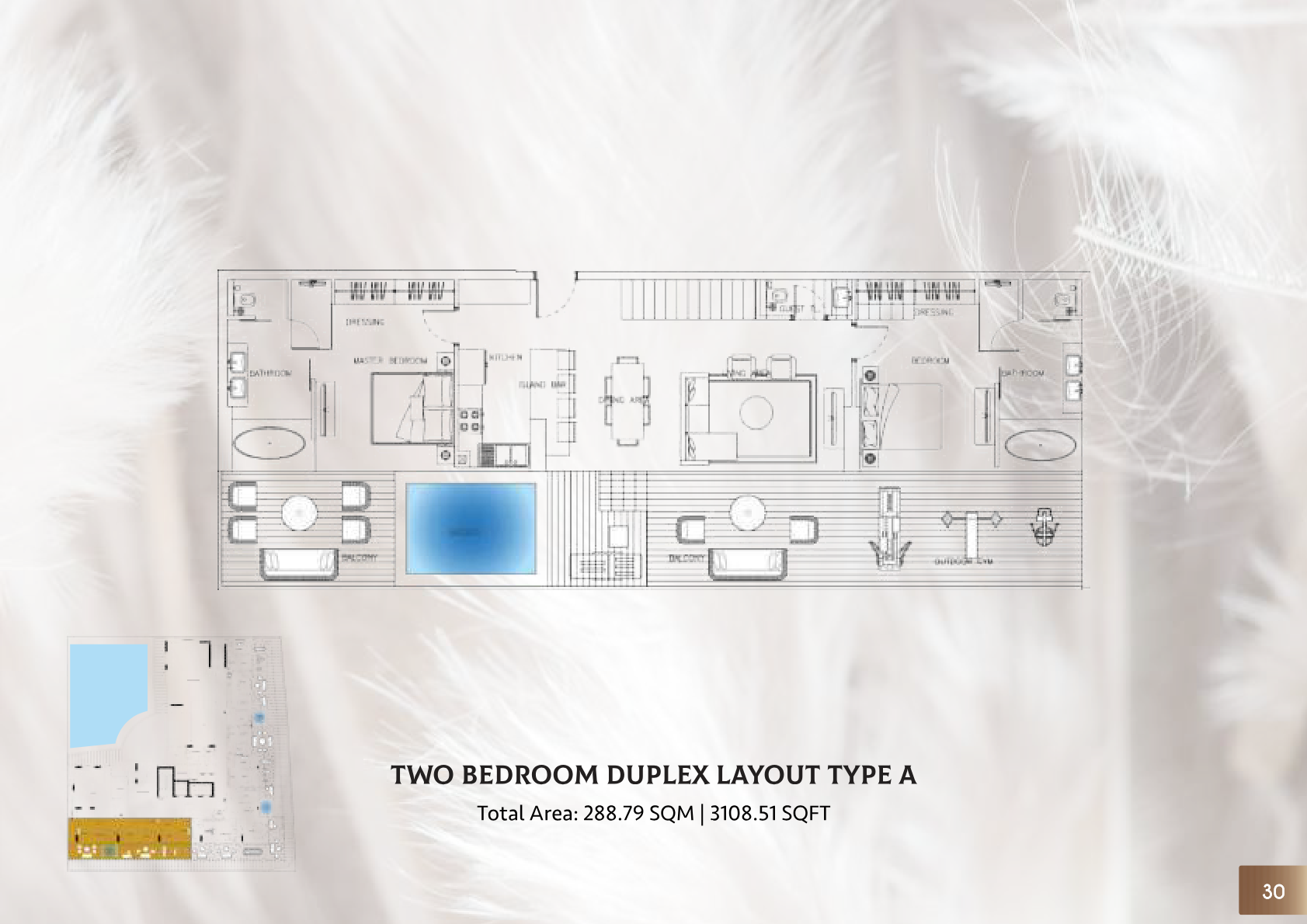 Sky Suites by Peace Homes Duplex floor plan