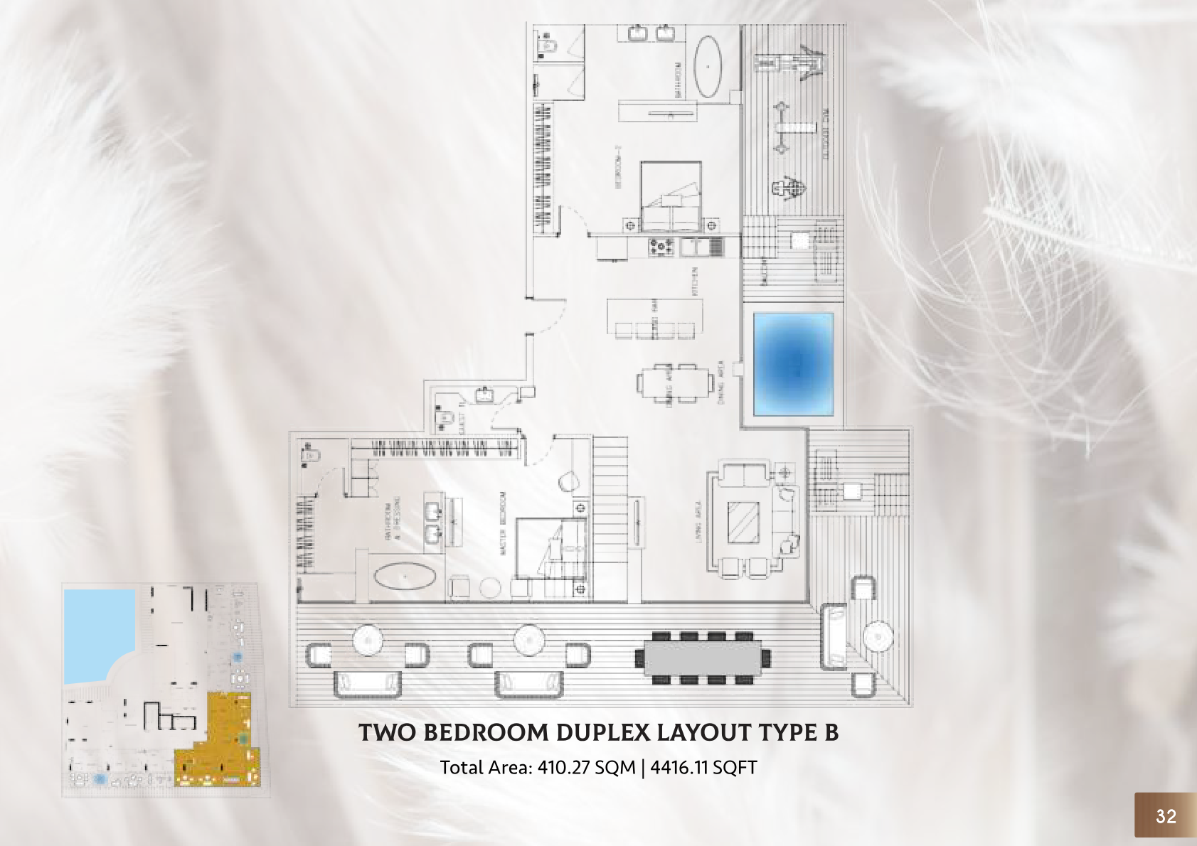 Sky Suites by Peace Homes Duplex floor plan