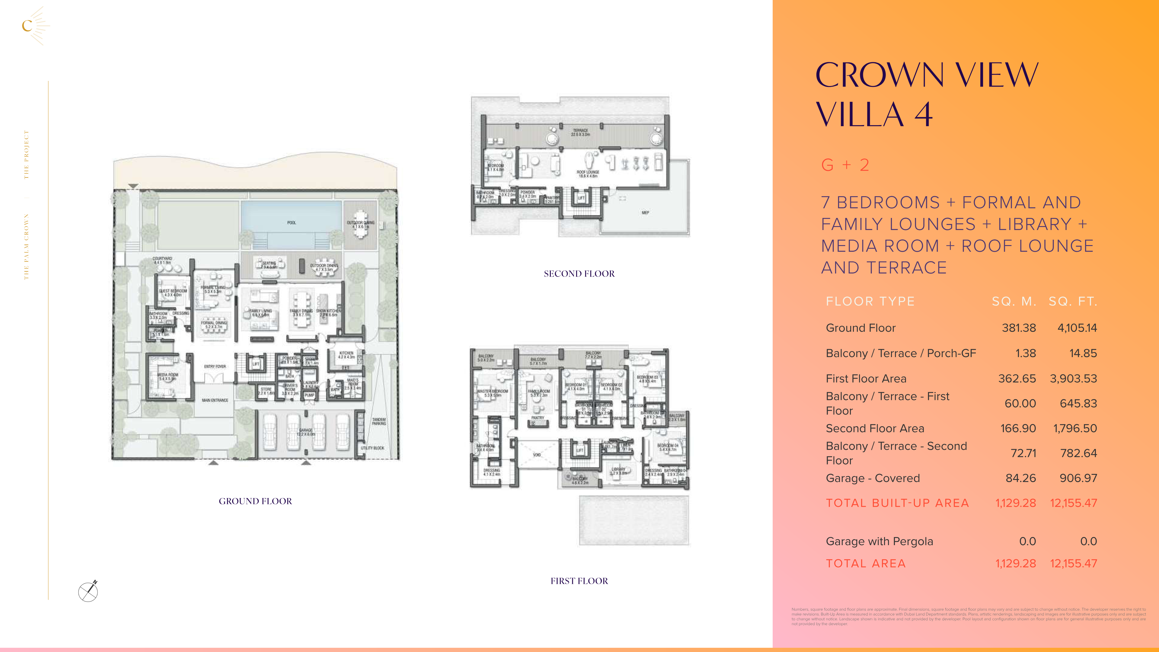 The Palm Crown Villa floor plan