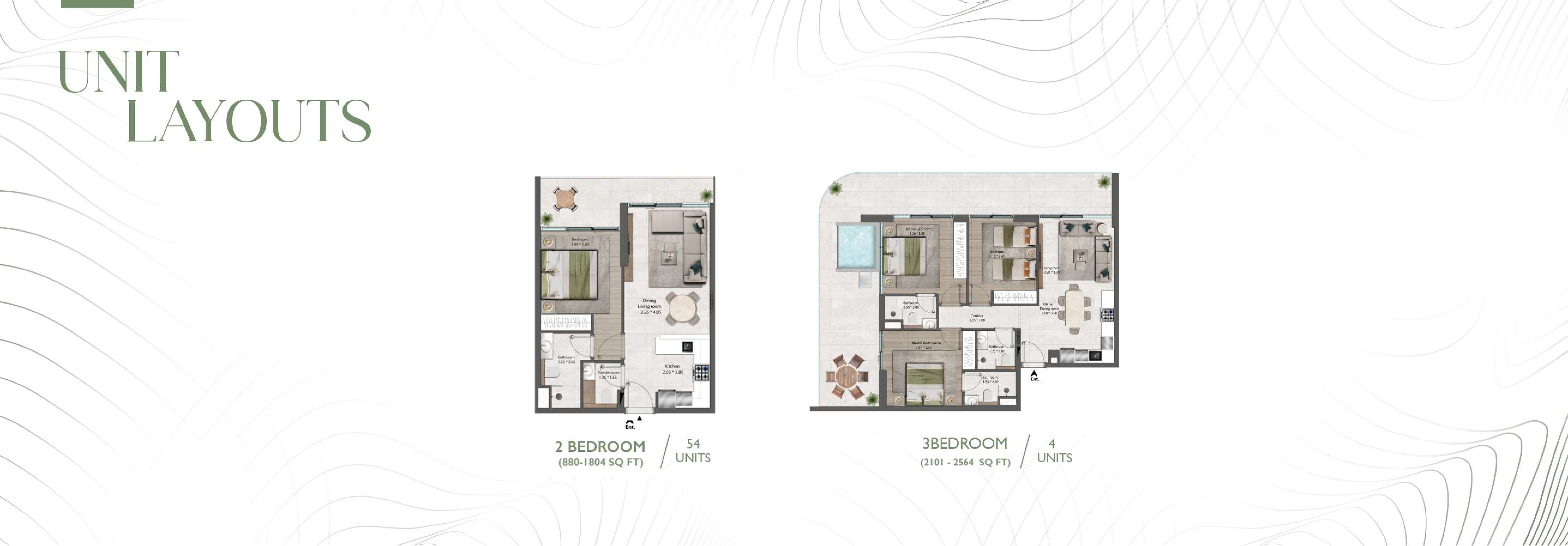 The Harmony 2BR floor plan