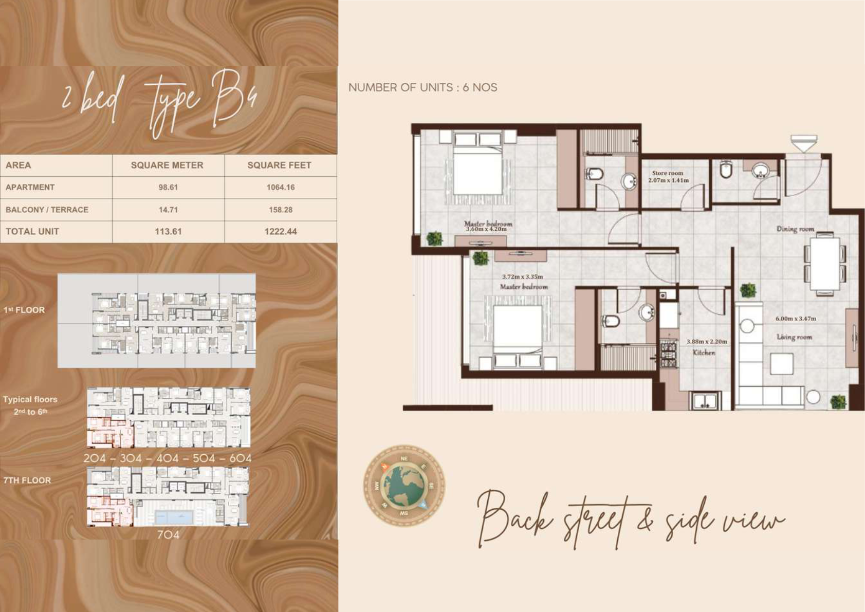 Maison Cannelle Residences by Casa Moderna 2BR floor plan