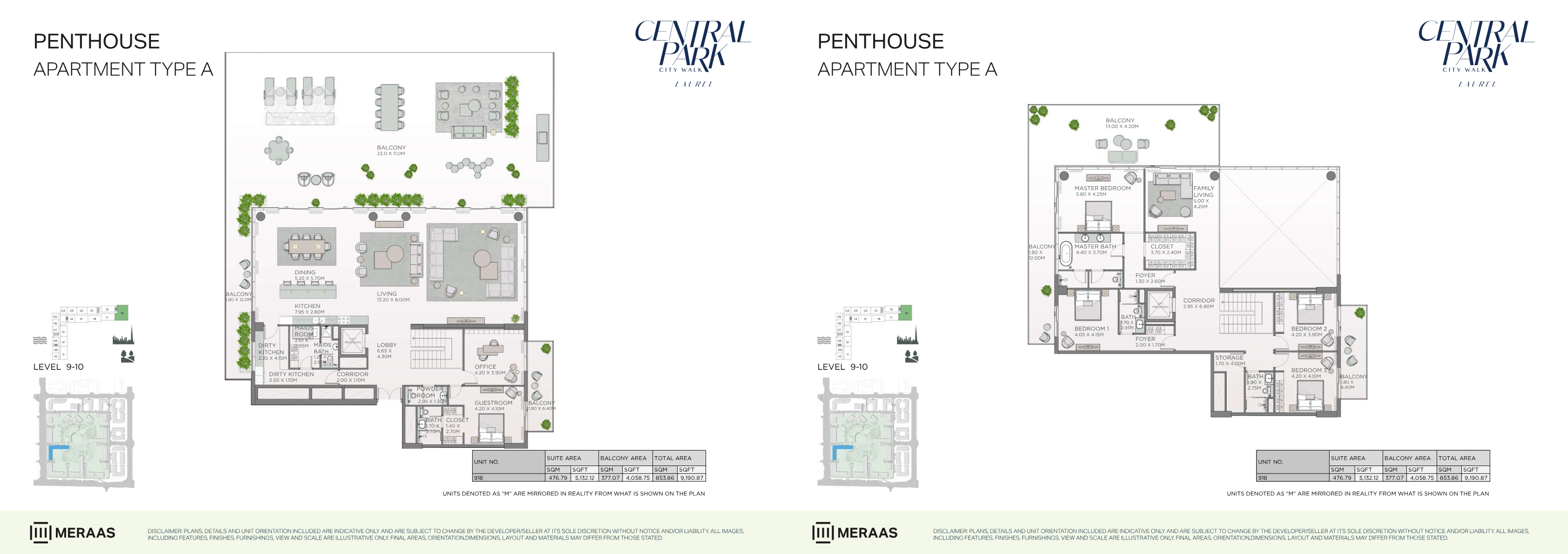 Laurel Penthouse floor plan
