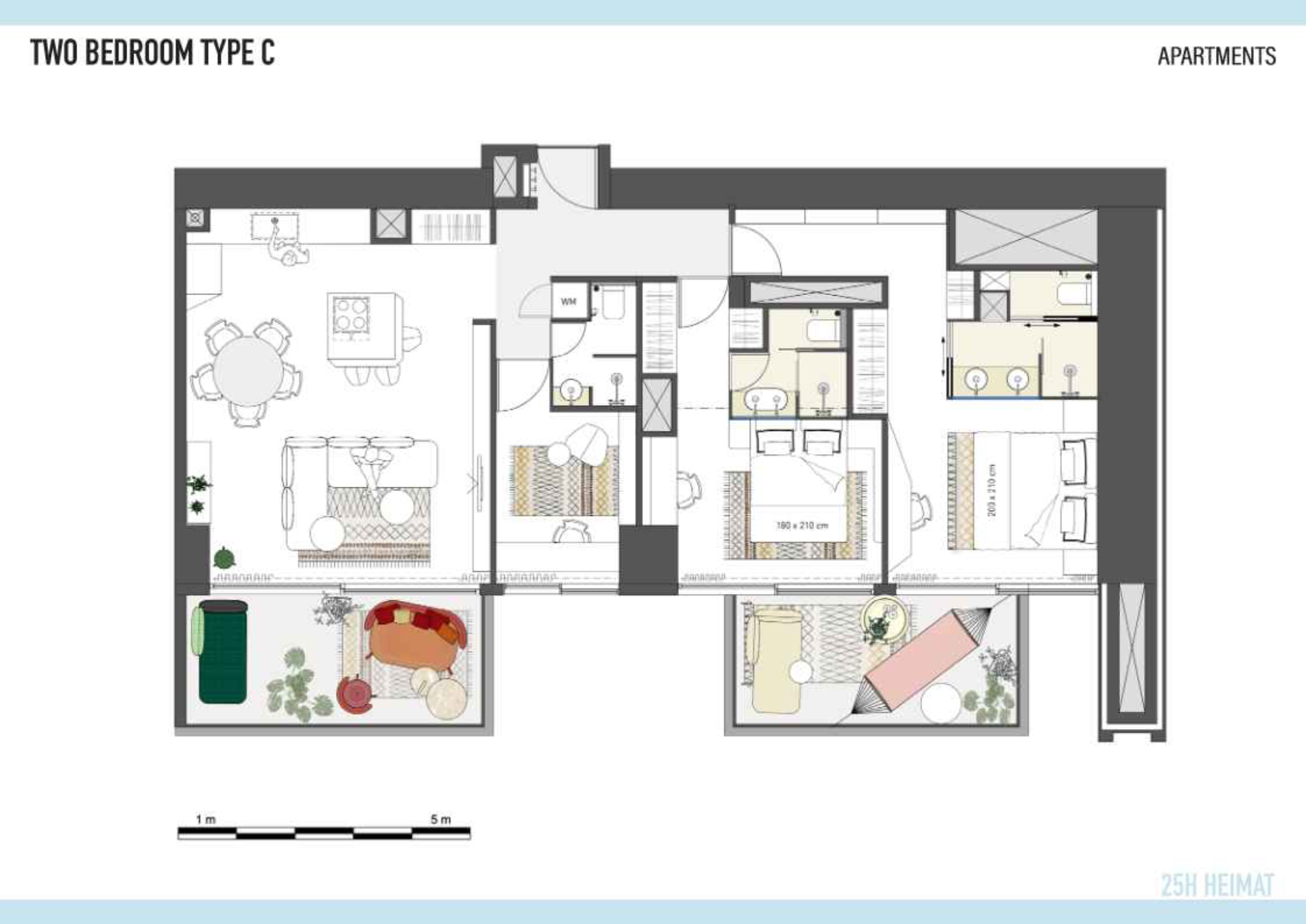 25H Heimat 2BR floor plan