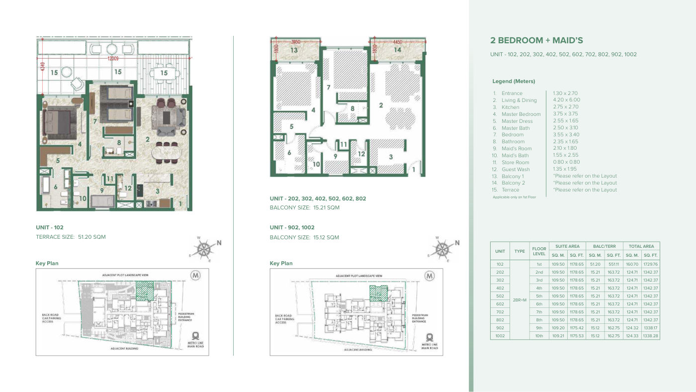 Avenue Residence 6 2BR floor plan