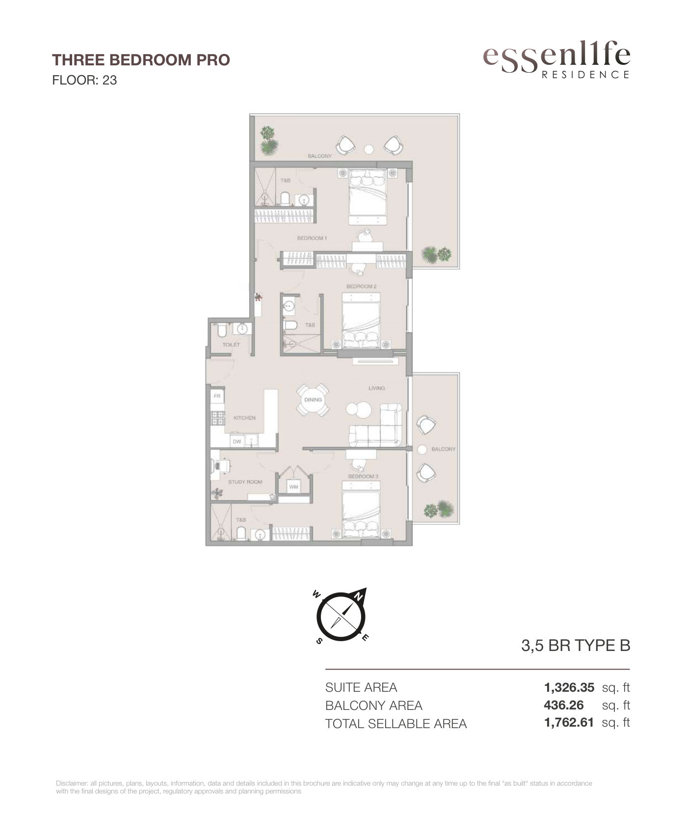 ESSENL1FE 3BR floor plan