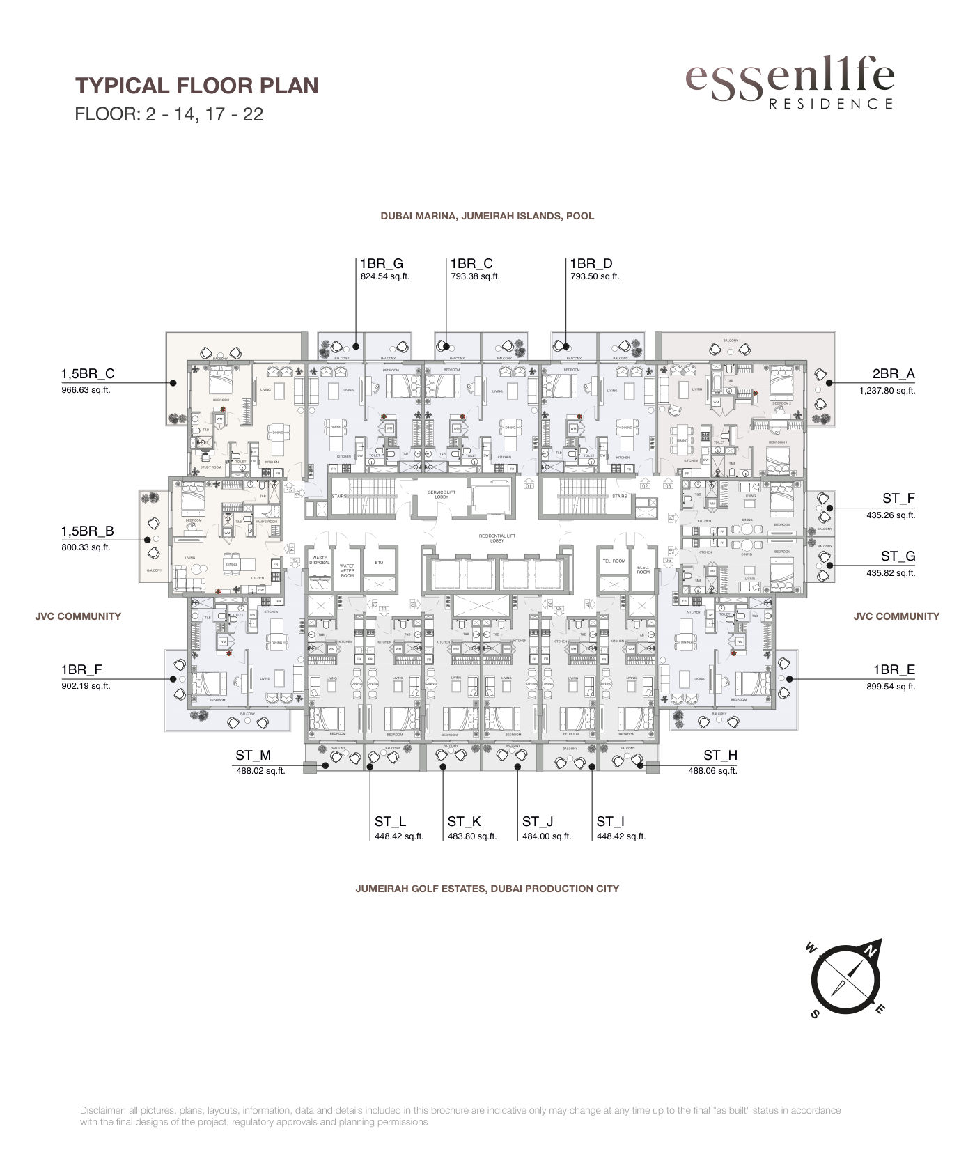 ESSENL1FE 2BR floor plan