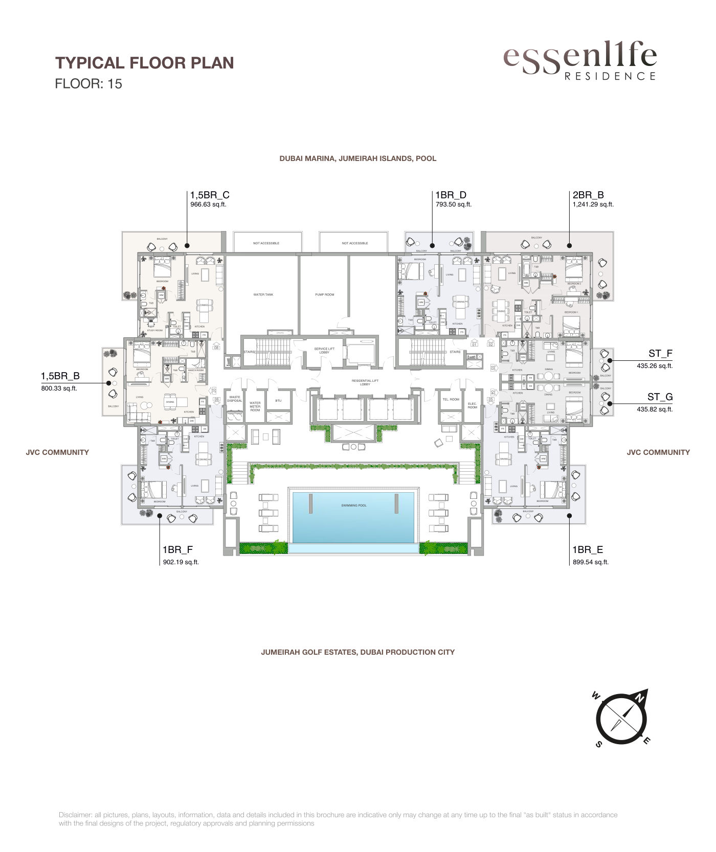 ESSENL1FE 1BR floor plan