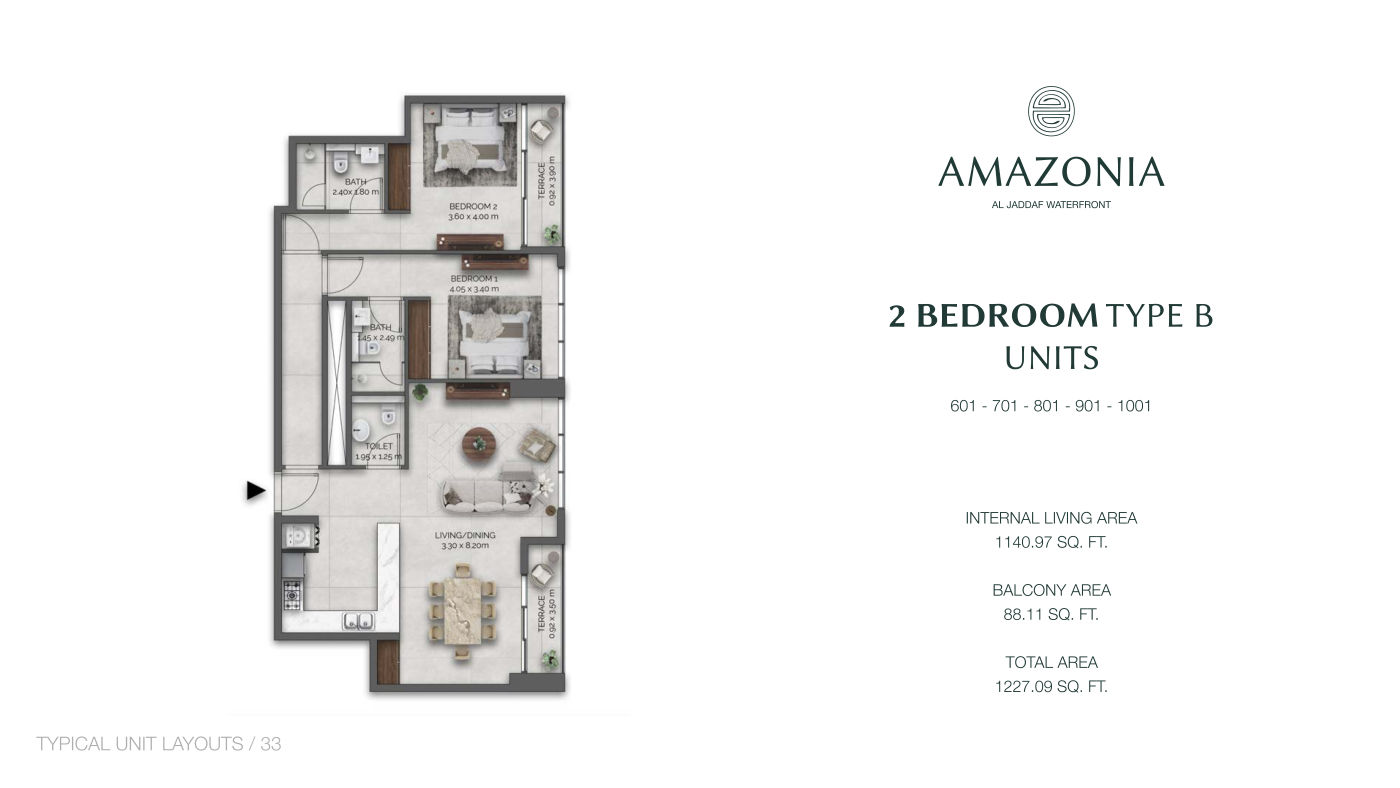 Amazonia 2BR floor plan