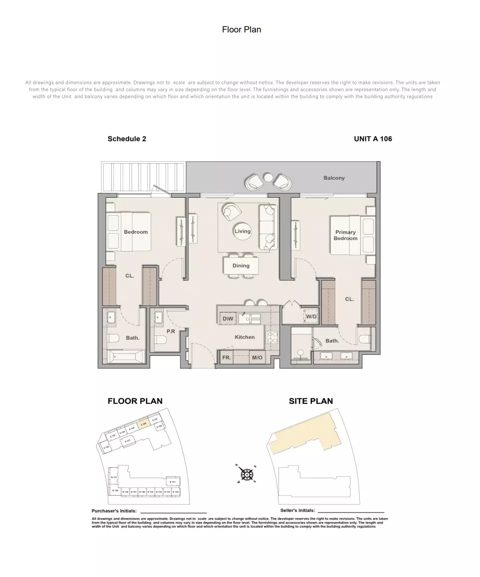 The Hillgate 2BR floor plan