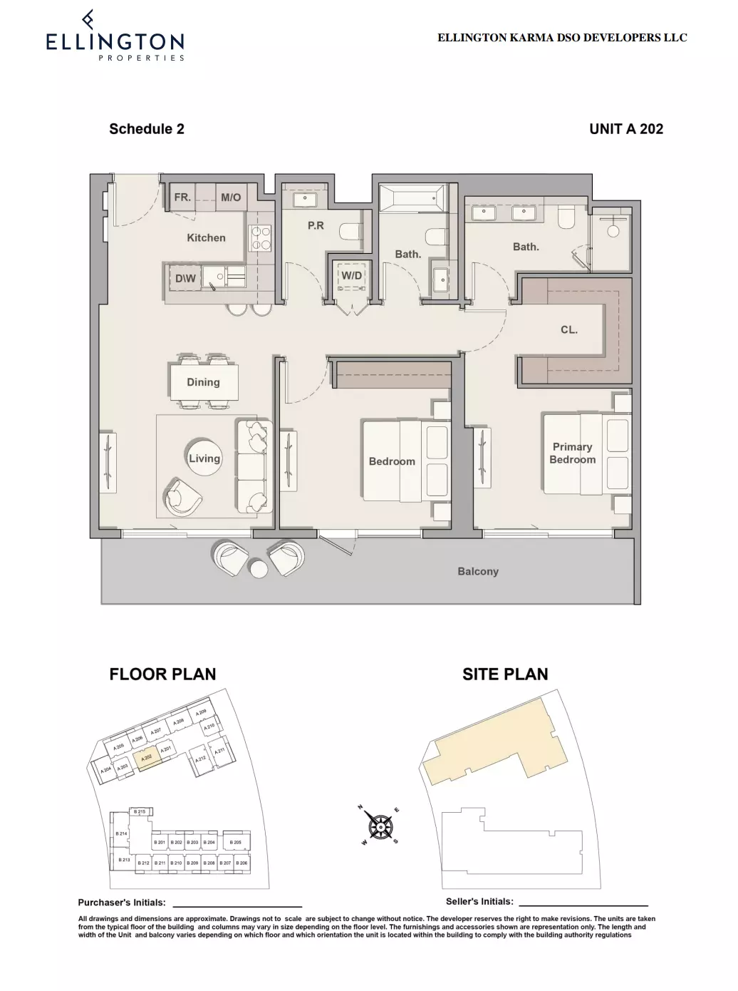 The Hillgate 2BR floor plan