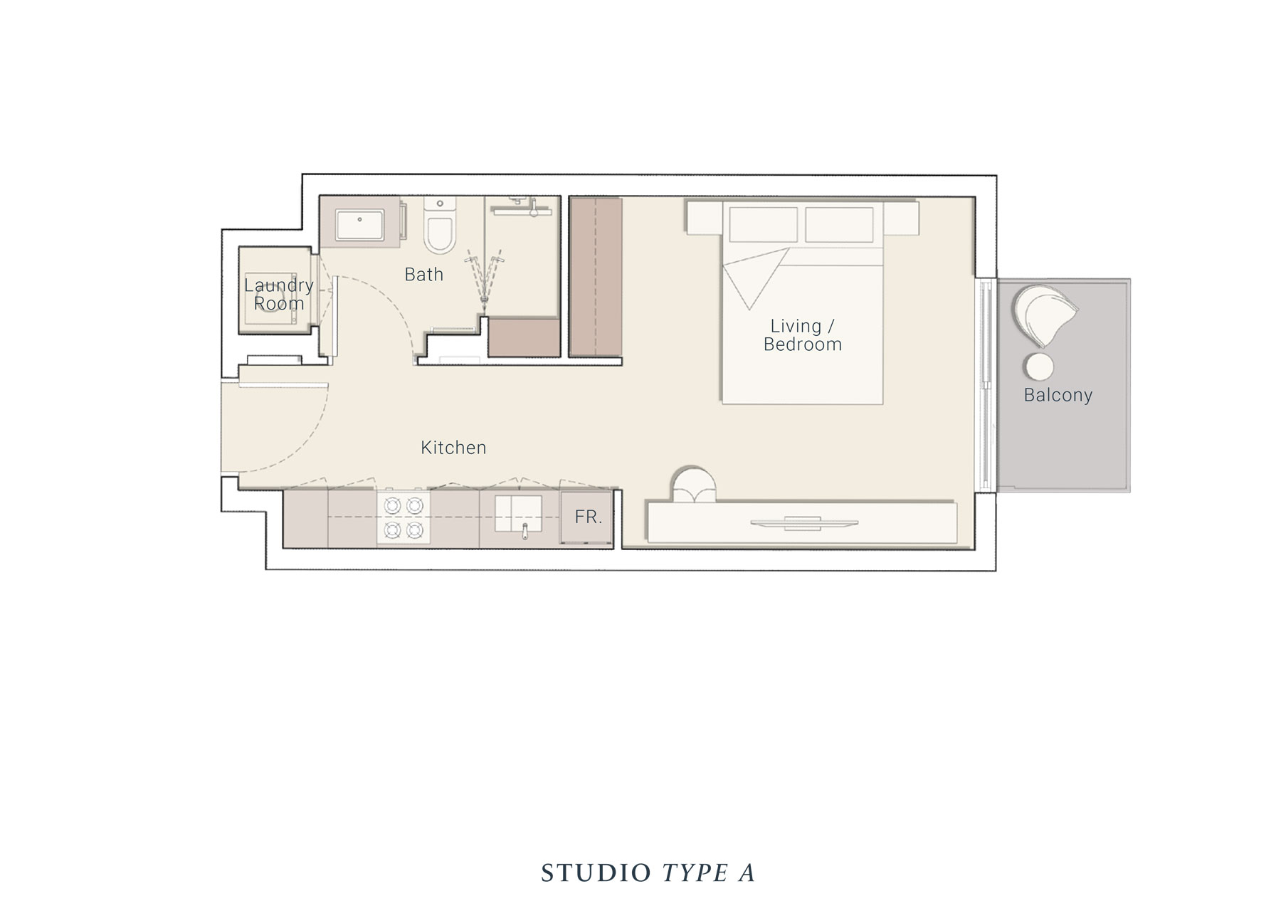 Belmont Residences Studio floor plan