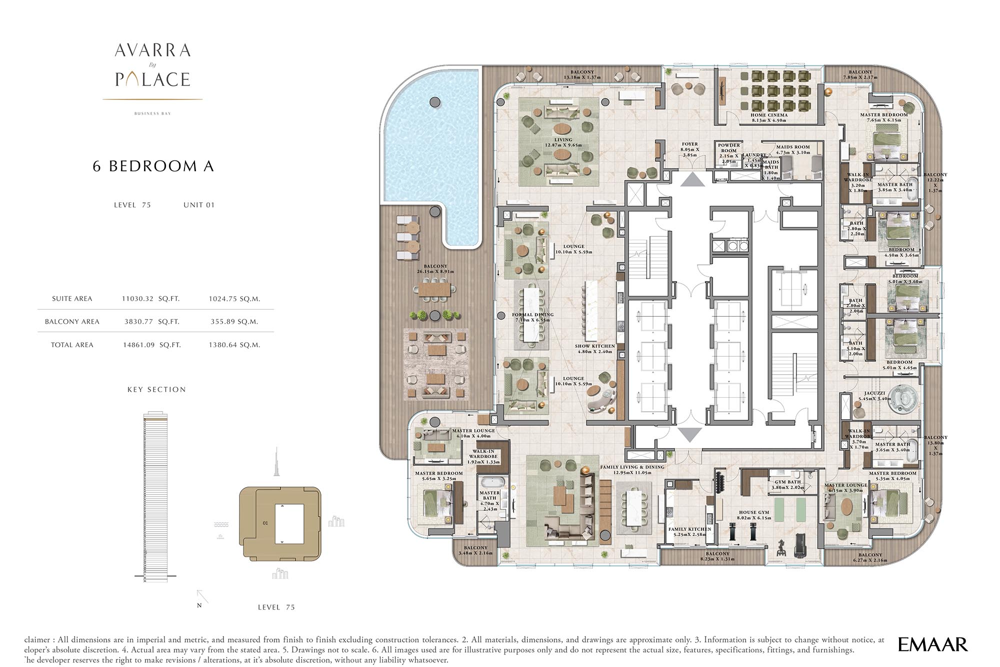 Avarra by Palace Penthouse floor plan