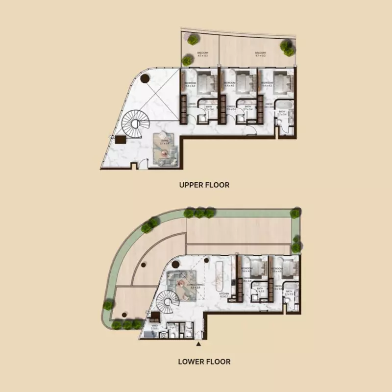 SAAS Hills 5BR+ floor plan