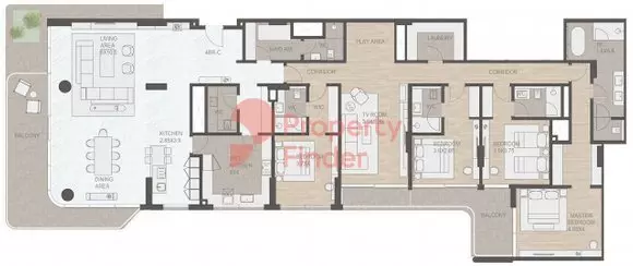 Luce 4BR floor plan