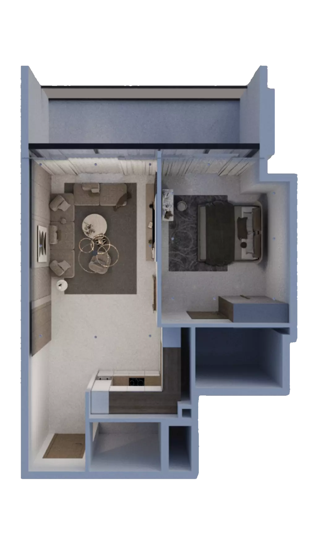 AG Ark Tower 1BR floor plan