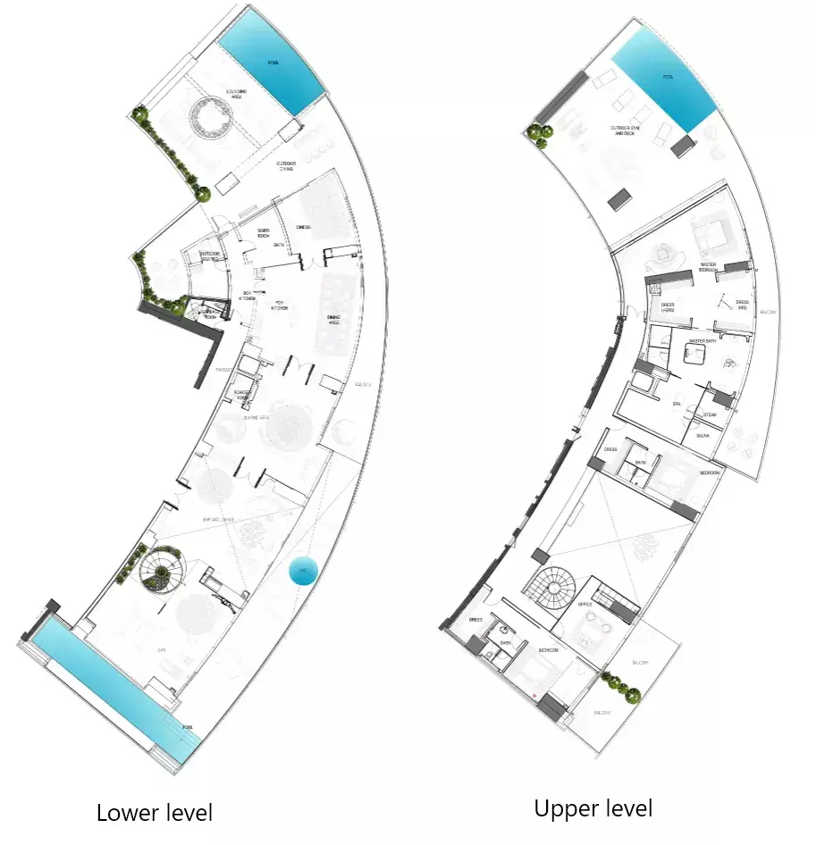 Cavalli Tower 3BR floor plan