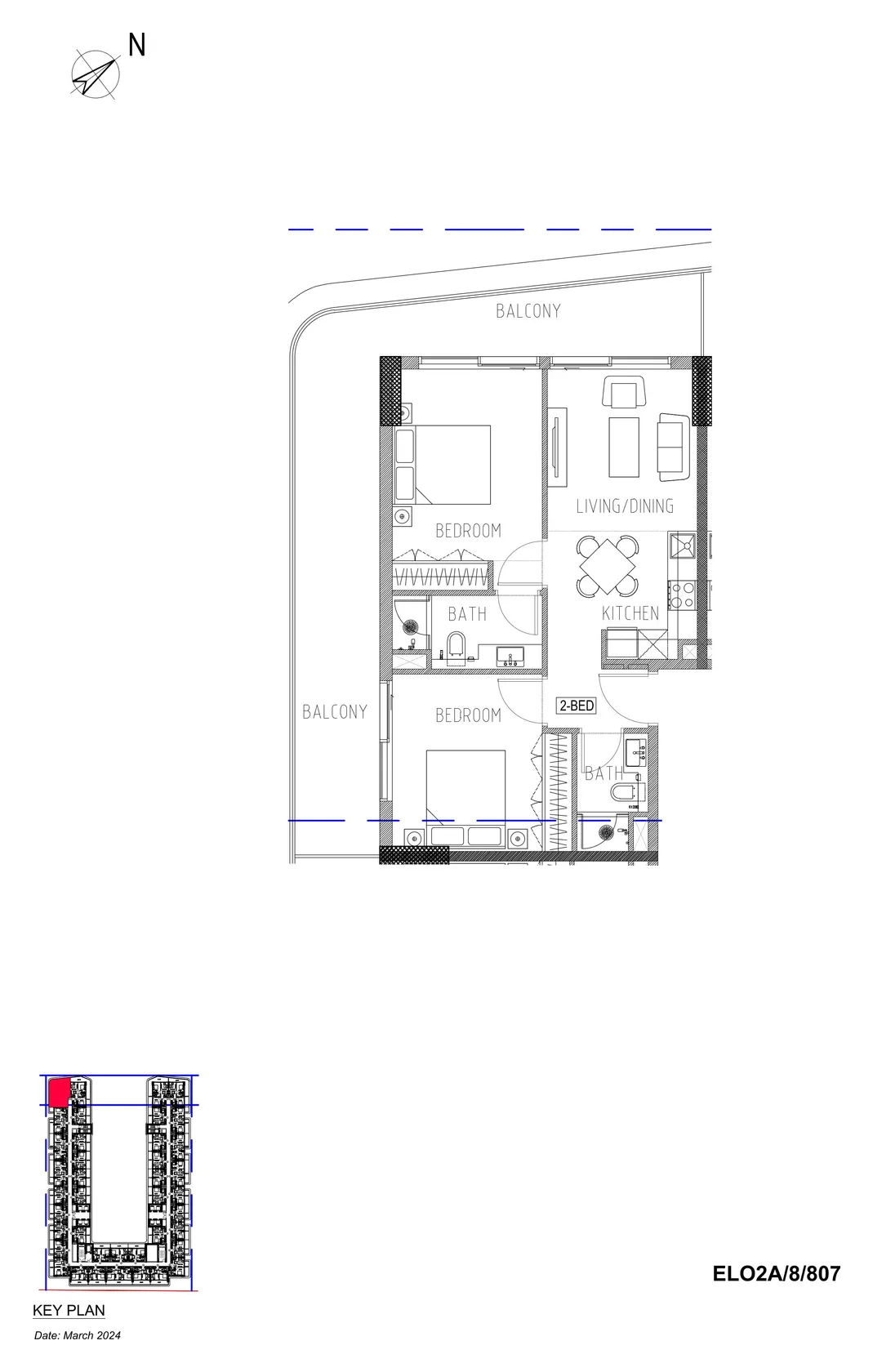 ELO 2 2BR floor plan