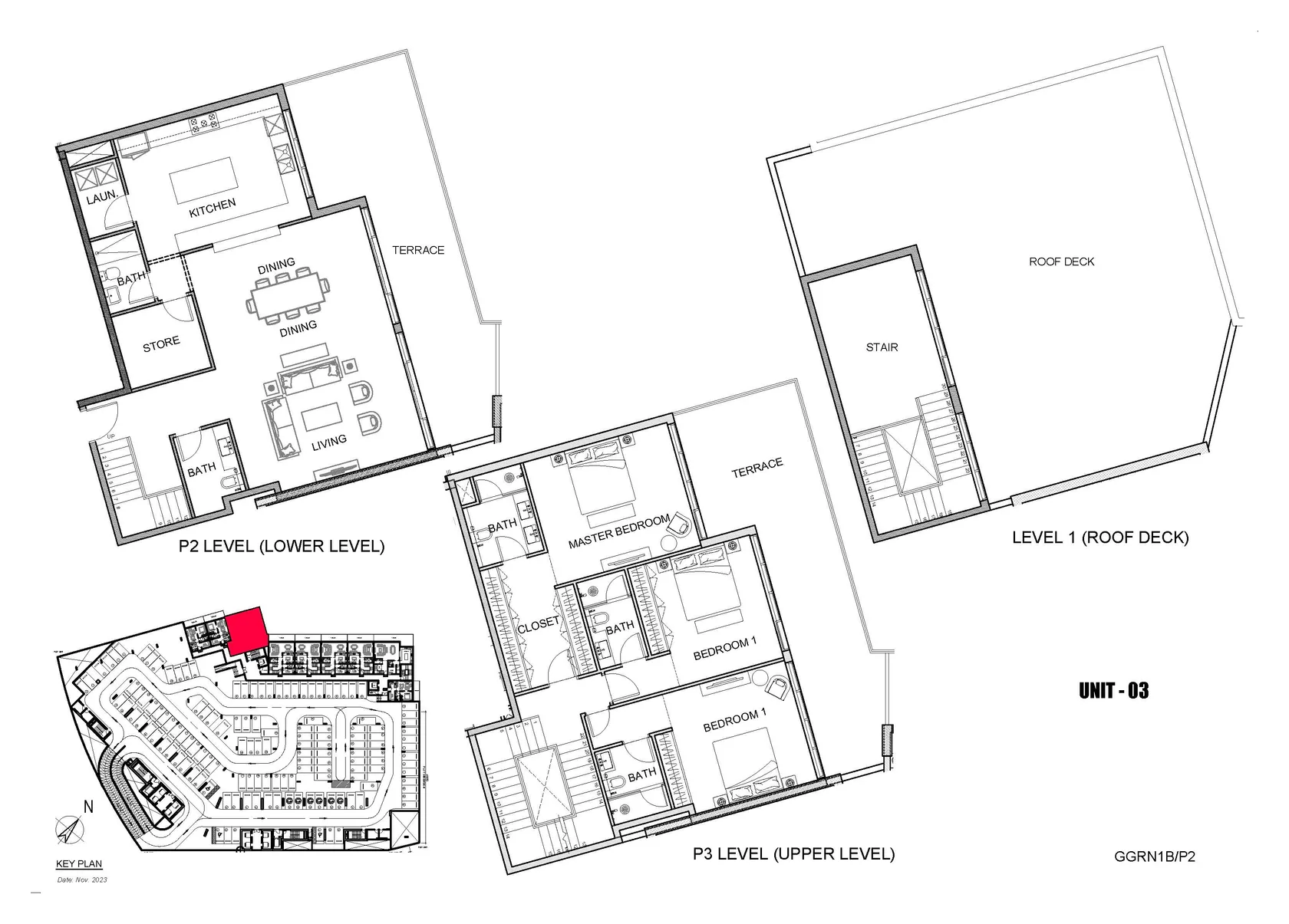 DAMAC Hills - Golf Greens 1 3BR floor plan