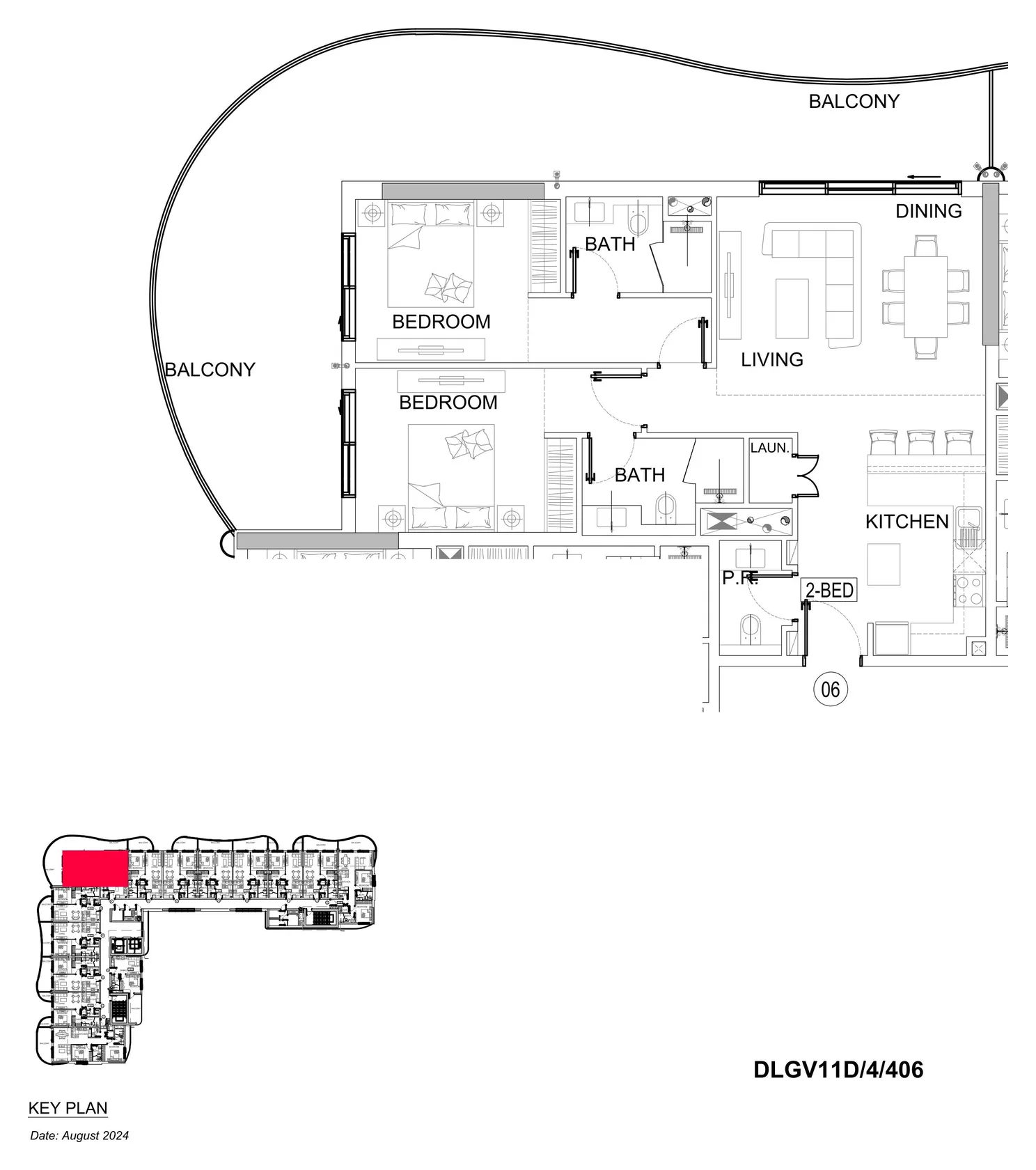 DAMAC Lagoons - Lagoon Views 11 2BR floor plan