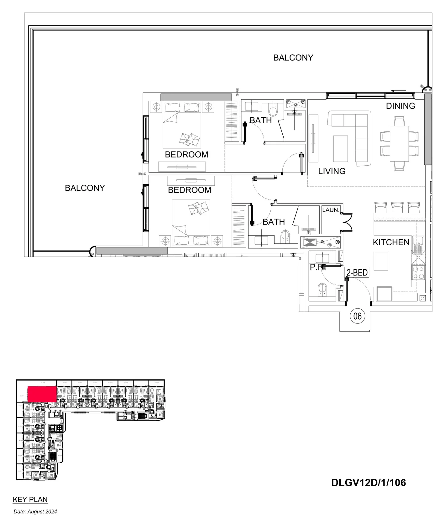 DAMAC Lagoons - Lagoon Views 12 2BR floor plan