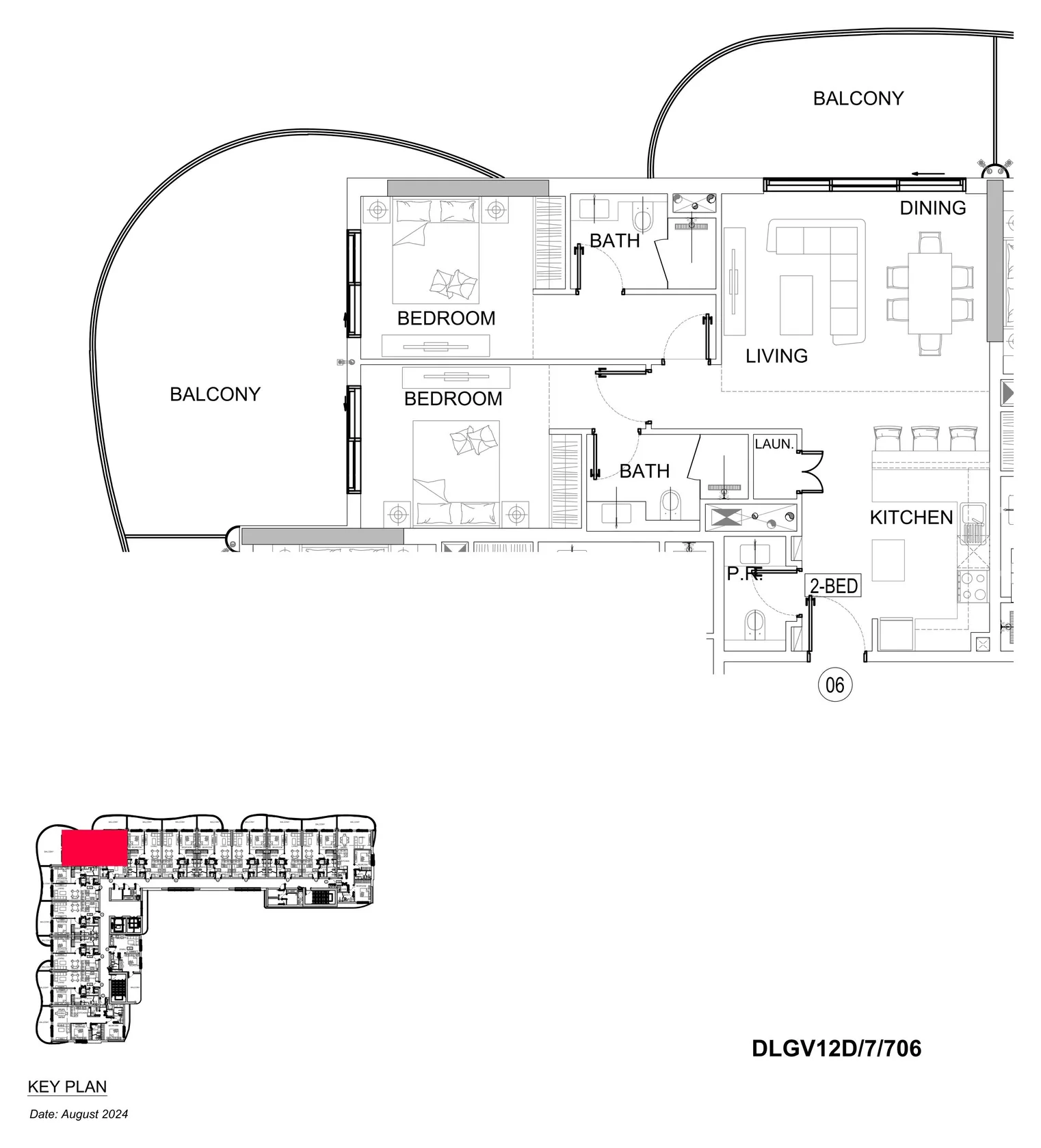 DAMAC Lagoons - Lagoon Views 12 2BR floor plan